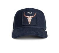 Goorin Bros. Denim Dead Trucker Cap Dark Denim Basecap Mesh Cap Skull Patch