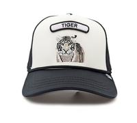 Goorin Bros Unisex GB2 The Rocker Tiger Relaxed Trucker Hat - White