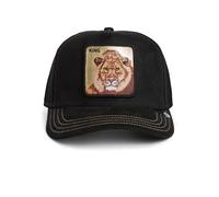 Goorin Bros.Golden King Trucker Cap Golden Suede Black Baseball Mesh Lion New