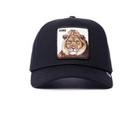 Goorin Bros. King 100 - Allover Canvas Cap Twill Black Full Trucker Cap Lion