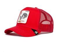 Goorin Bros. Men's The Farm Original Core Unisex Adjustable Snapback Trucker Hat Baseball Cap, Red (Rooster), One Size
