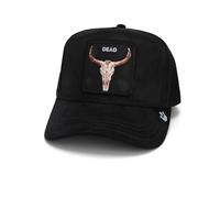 Goorin Bros. Micro Suede Collection Trucker Hat, Black (the Suede Skull), One size