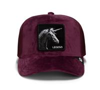 Goorin Bros OG Trucker Cap Red Velour Mesh Unicorn Legend Basecap