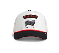 Goorin Bros Pop Rocker Sheep The Farm Black and White Sheep Trucker Cap
