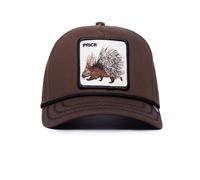 Goorin Bros. The Farm All Over Canvas Adjustable Unisex Trucker Cap, Dark Brown (Porcupine 100), One Size