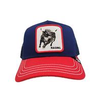 Goorin Bros. Raging Bull Hat 101-2637 with Visor Polyester Blend Blue/Red, blue / red, One Size