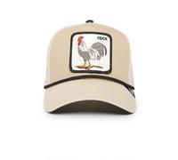 Goorin Bros. The Farm All Over Canvas Adjustable Unisex Trucker Cap, Crème (Rooster 100), One Size