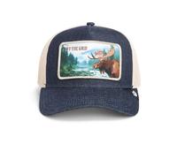 Goorin Bros.Staycation Trucker Cap Gray Denim Baseball Cap Mesh Cap Moose Wild