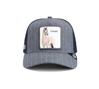 Goorin Suited Champ Trucker CapBros. Baseball Cap Curved Brim (One Size - Grey-Blue)