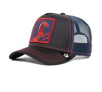 Goorin Bros. The Farm Acid Trip Collection Unisex Adjustable Trucker Cap, Black (Stallion Trip), One Size