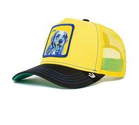 Goorin Bros. The Farm Acid Trip Collection Unisex Adjustable Trucker Cap, Yellow (Doggy Trip), One Size