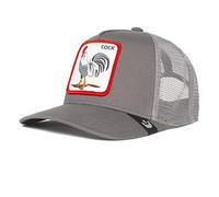 Goorin Bros. The Farm Adjustable Mesh Trucker Hat for Men and Women, Grey (Rooster Truckin), One Size
