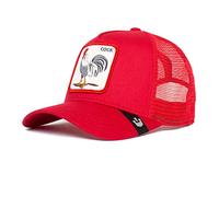 Goorin Bros. The Farm Adjustable Mesh Trucker Hat for Men and Women, Red (Rooster Truckin), One Size