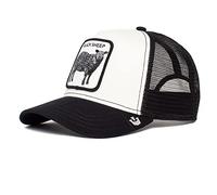 Goorin Bros. The Farm Adjustable Mesh Trucker Hat for Men and Women, White Black Sheep, One Size