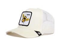 Goorin Bros. The Farm Adjustable Snapback Mesh Trucker Hat, White Queen Bee, One Size