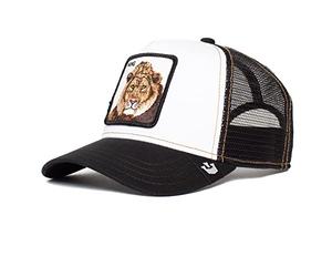 Goorin Bros. The Farm Adjustable Trucker Cap, Black King Lion, One Size