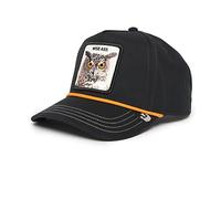 Goorin Bros. The Farm All Over Canvas Adjustable Unisex Trucker, Black (Wise Owl 100), One Size