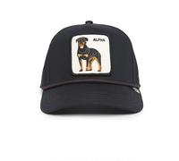 Goorin Bros. The Farm All Over Canvas Adjustable Unisex Trucker Cap, Black (Alpha Dog 100), One Size