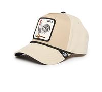 Goorin Bros. The Farm All Over Canvas Adjustable Unisex Trucker Cap, Crème (Rooster 100), One Size