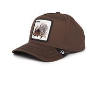 Goorin Bros. The Farm All Over Canvas Adjustable Unisex Trucker Cap, Dark Brown (Porcupine 100), One Size