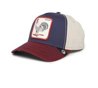 Goorin Bros. The Farm All Over Canvas Adjustable Unisex Trucker Cap, Navy (All American Rooster 100), One Size