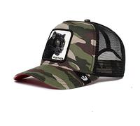Goorin Bros. The Farm Core Unisex Adjustable Mesh Snapback Trucker Hat, Camo The Panther, One Size