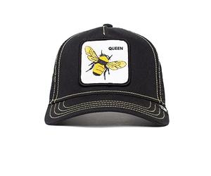 Goorin Bros. The Farm Original Core Unisex Adjustable Snapback Trucker Hat, Black Queen Bee, One Size