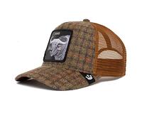 Goorin Bros. The Farm Plaid Collection Trucker Hat, Olive Hardwood, One Size
