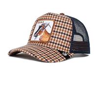 Goorin Bros. The Farm Plaid/Wool Unisex Trucker Cap, Crème (Good Kid Plaad City), One Size