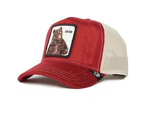 Goorin Bros. The Farm Snug Lyfe Cable-Knit Adjustable Trucker Hat, Red (What It Is), One Size
