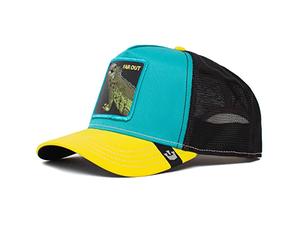 Goorin Bros. The Farm Summer Nights Capsule Trucker Hat, Teal Iguana Party, One Size