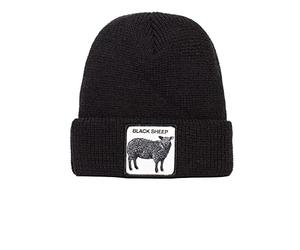 Goorin Bros. The Farm Unisex Acrylic Cuffed Beanie, Sheep This (Black), One Size