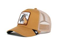 Goorin Bros. The Farm Unisex Adjustable Snapback Mesh Trucker Hat, Khaki Goat, One Size
