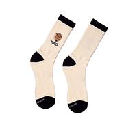 Goorin Bros. The Farm Unisex Embroidered Athletic Socks, Mighty Mane (Crème), Small/Medium