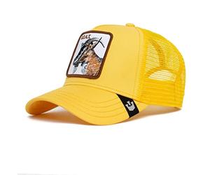 Goorin Bros. The Farm Unisex Original Adjustable Snapback Trucker Cap, Gold (The G.O.A.T.), One Size