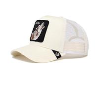 Goorin Bros. The Farm Unisex Original Adjustable Snapback Trucker Cap, White (The Lone Wolf), One Size