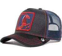 Goorin Bros. The Farm Acid Trip Collection Unisex Adjustable Trucker Cap, Black (Stallion Trip), One Size