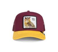 Goorin Bros. The Real Talk Owl Trucker Cap Desire/Beam Maroon Red Yellow Owl