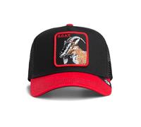 Goorin Bros. Undisputed Goat Black Red Adjustable Trucker Cap