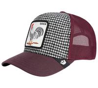 Goorin Bros Unisex Dapper Rooster Houndstooth Trucker Hat - Burgundy