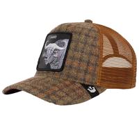 Goorin Bros Unisex Hardwood Plaid Trucker Hat - Olive Brown