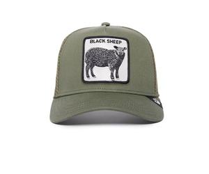 Goorin Bros. Unisex The Farm Glow Cats Collection Adjustable Trucker Cap Baseball Cap, Olive (The Black Sheep), One Size