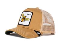 Goorin Bros. Unisex The Farm Original Adjustable Snapback Mesh Trucker Hat, Khaki (The Queen Bee), One Size, Khaki (the Queen Bee), One size