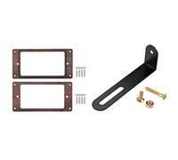 Goorvoucs 1 Pcs Electric Guitar Support Parts Scratchplate Bracket with Nut Screws & 2Pcs Humbucker Guitar Pickup Frame Pickup