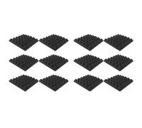 Goorvoucs 12Pack Self Adhesive Soundproof Wall Panels 2x12x12Inch Sound Proof Foam Panels for Wall,for Home,Recording Studio