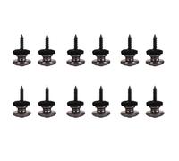 Goorvoucs 12PCS Wool Copper Guitar Strap Lock Locking Pegs Pins Mushroom Shape End Button for Acoustic Classical Electric Bass