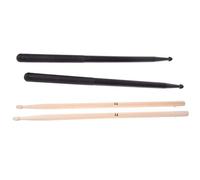 Goorvoucs 1Pair Of 5A Maple Wood Drumsticks Stick for Drum Set & 1Pair Of 5A Nylon Drumsticks Stick for Drum Set