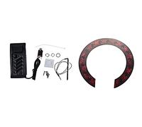 Goorvoucs 1x Guitar Preamp Amplifier Equalizer EQ 4-Band EQ Preamp Acoustic Piezo 7545R & 1 Pcs Soundhole Rosette Decal Sticker