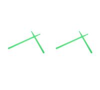 Goorvoucs 2 Pair of 5A Drumsticks Nylon Stick for Drum Set Professional Green