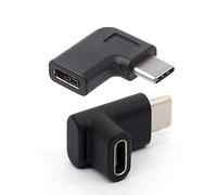 Goorvoucs 2 Pcs Accessories:1 Pcs Right Angle USB 3.1 Converter Adapter & 1 Pcs 90 Degree Type C Adapter, USB 3.1 Type-C Connector